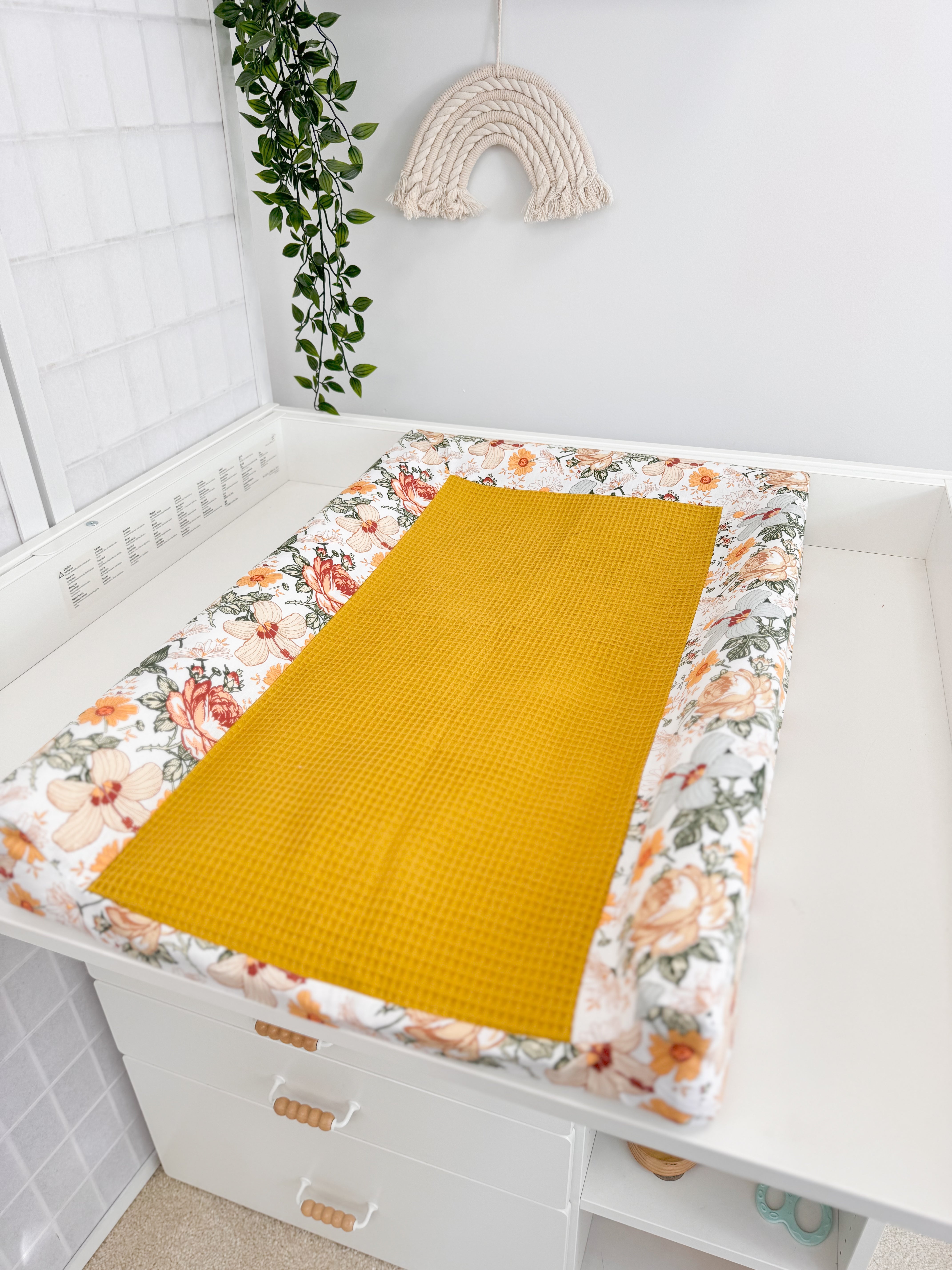 Changing pad cover -Autumn Flowers