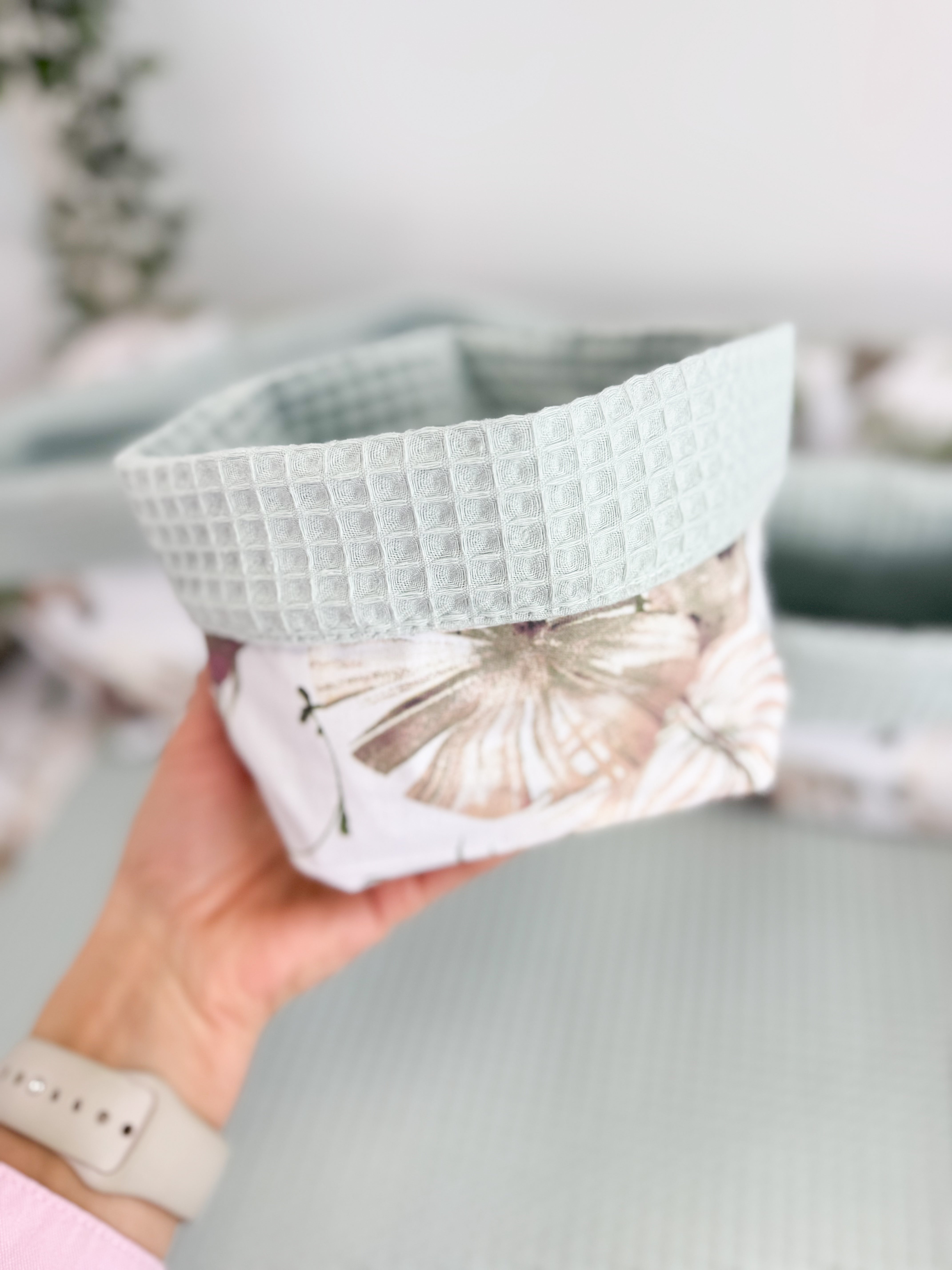 Cotton changing pad - Leaves