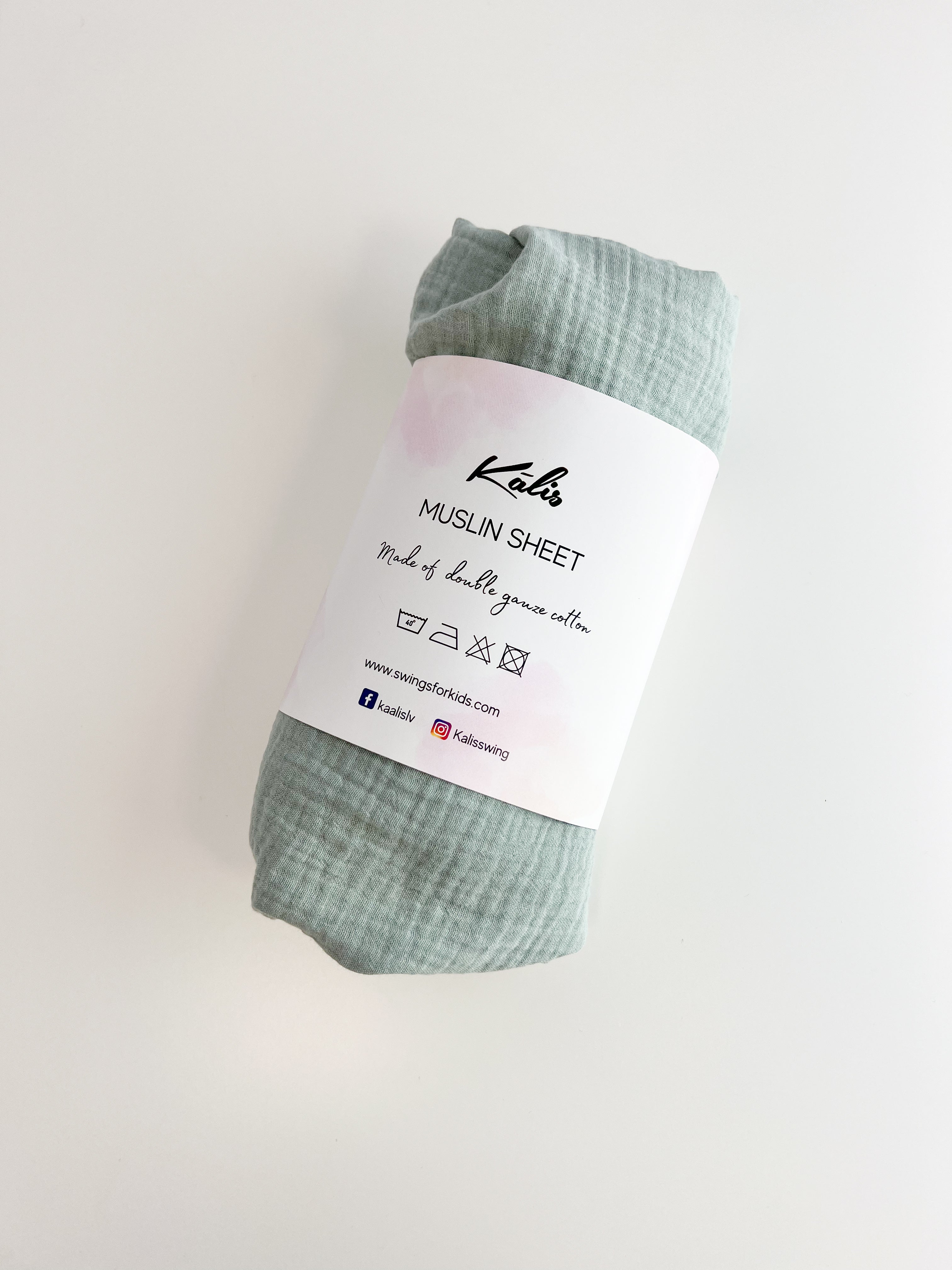 Crib sheets Sage Green