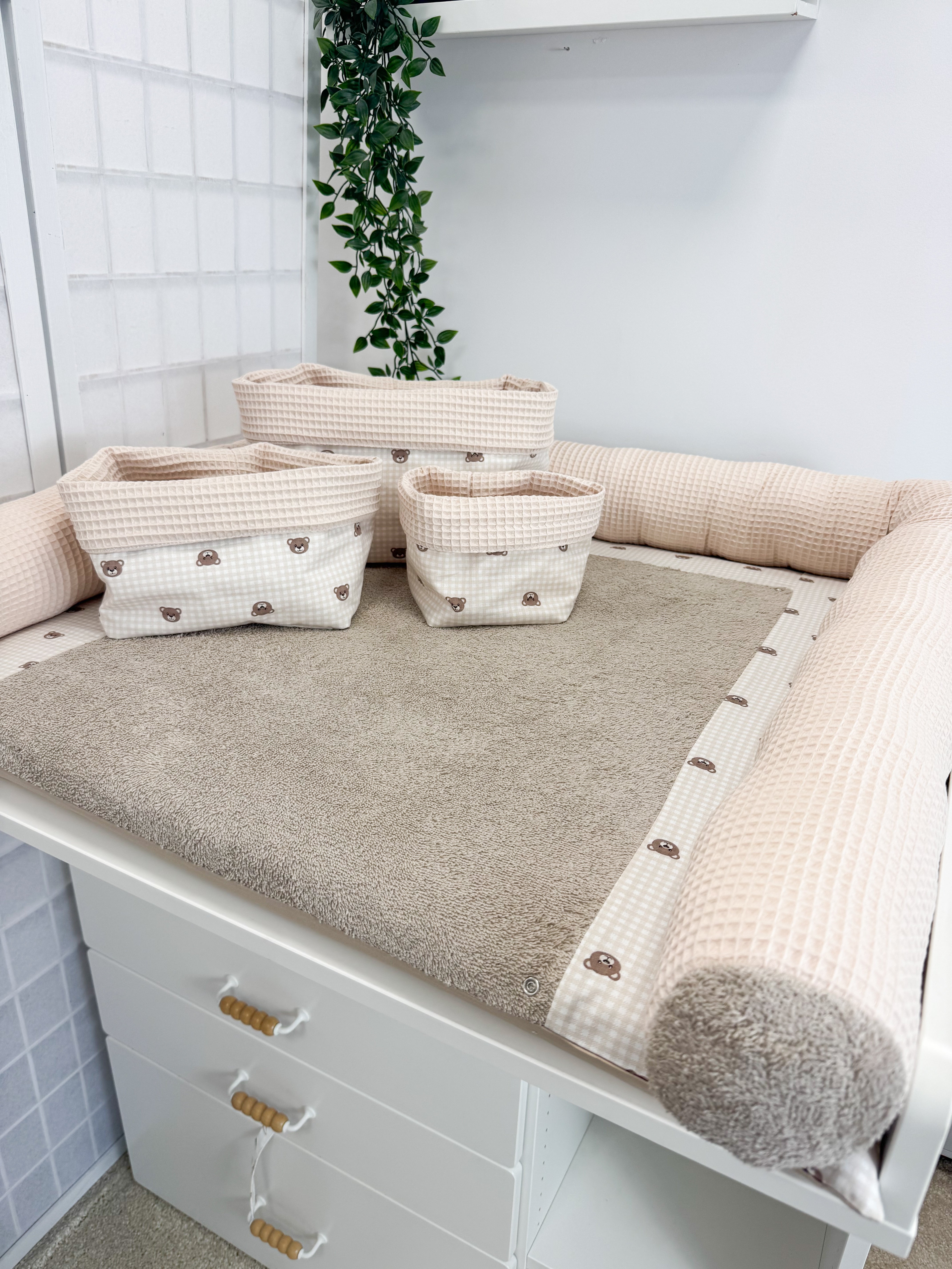 Cotton changing pad - Bears