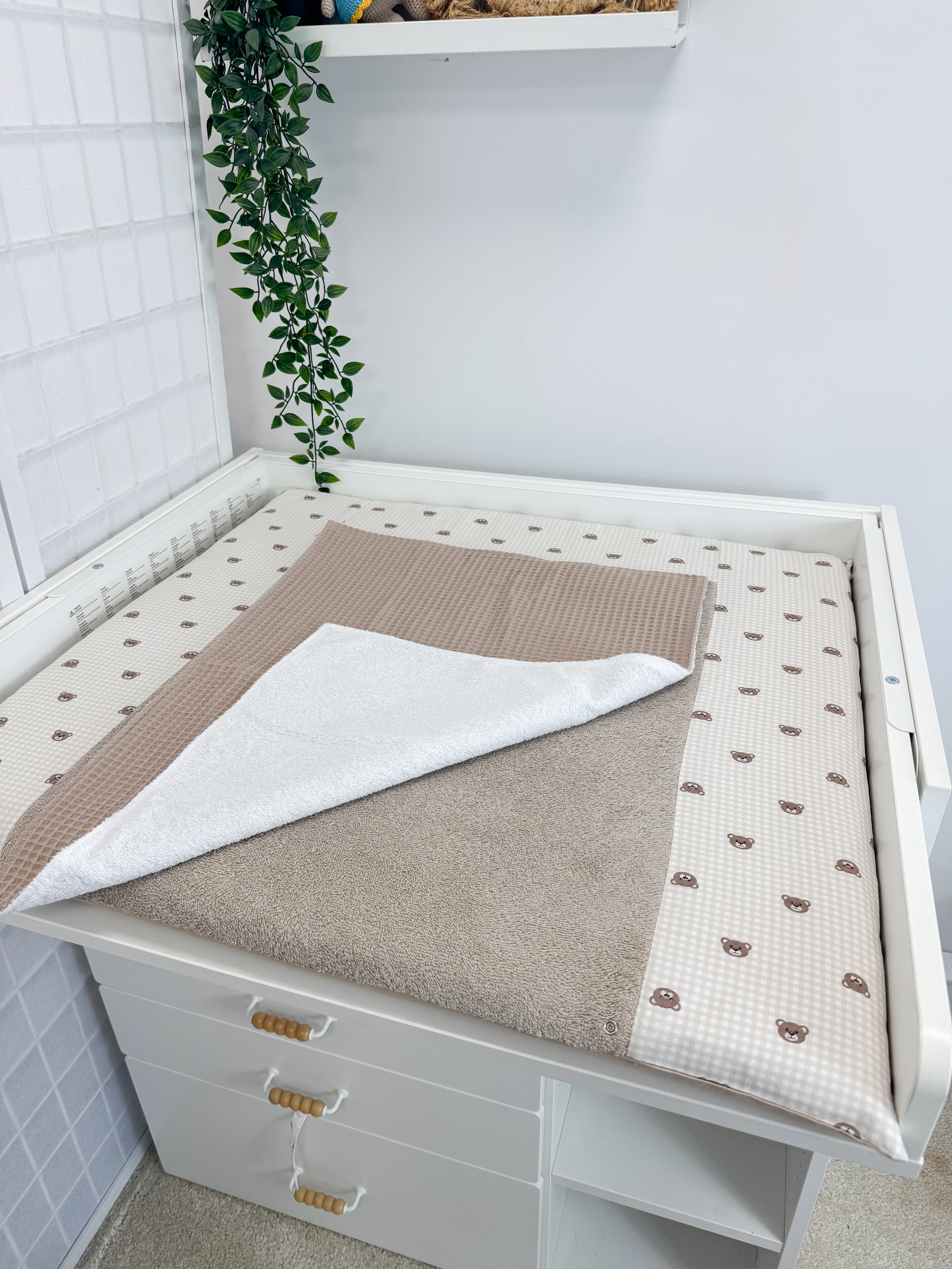 Cotton changing pad - Bears