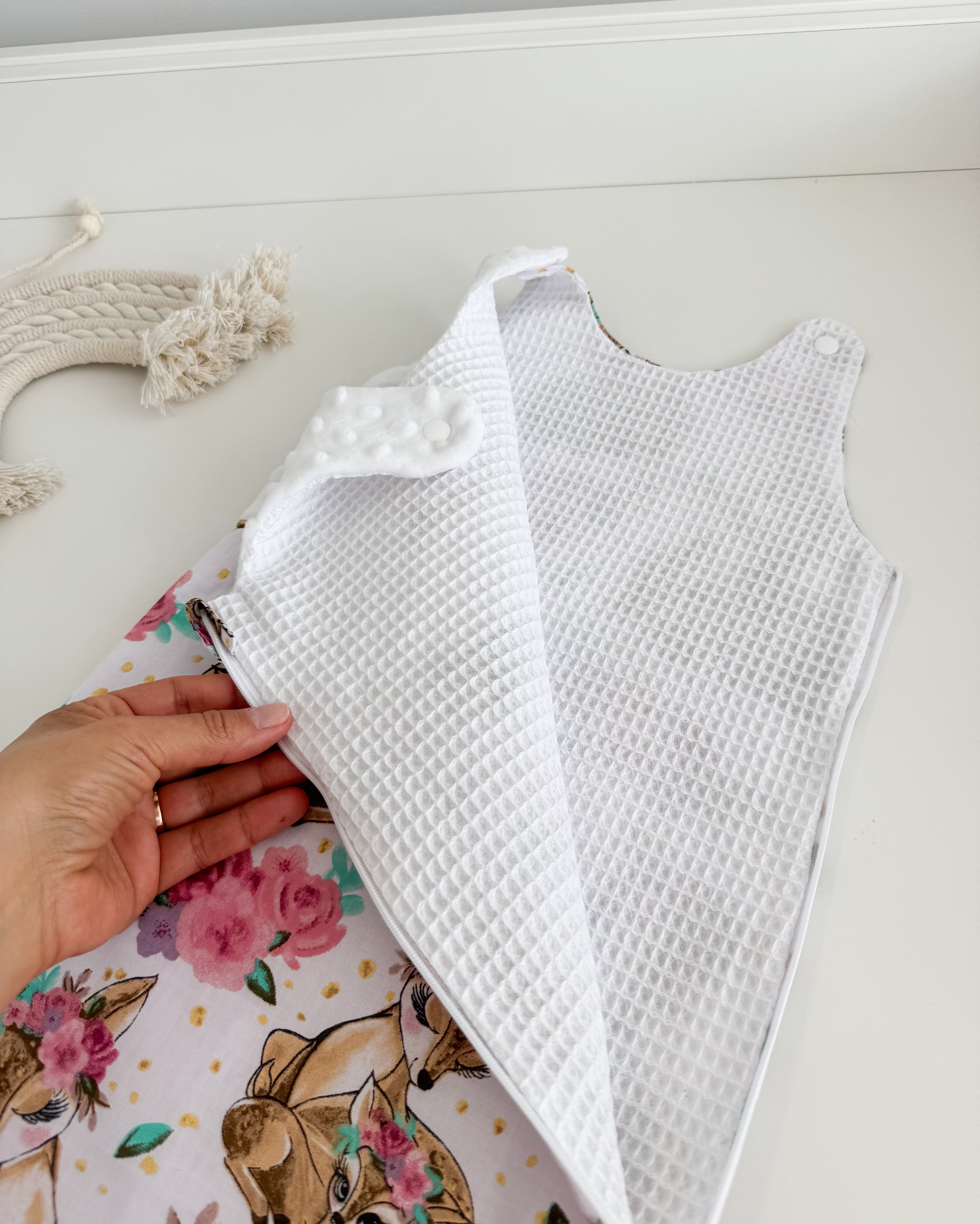 Baby sleeping bag Bambi with white