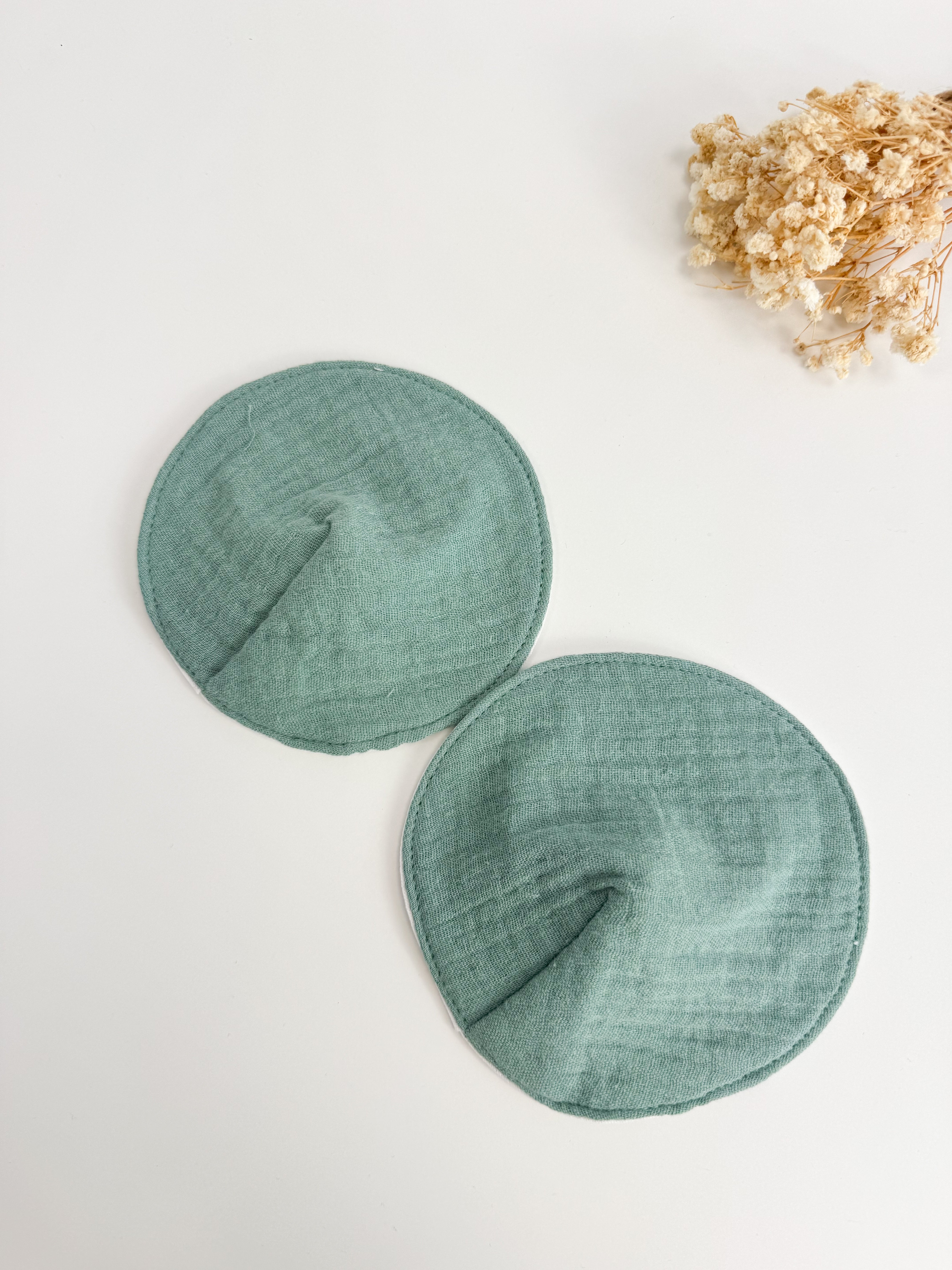 Breastfeeding pads -  Sage green