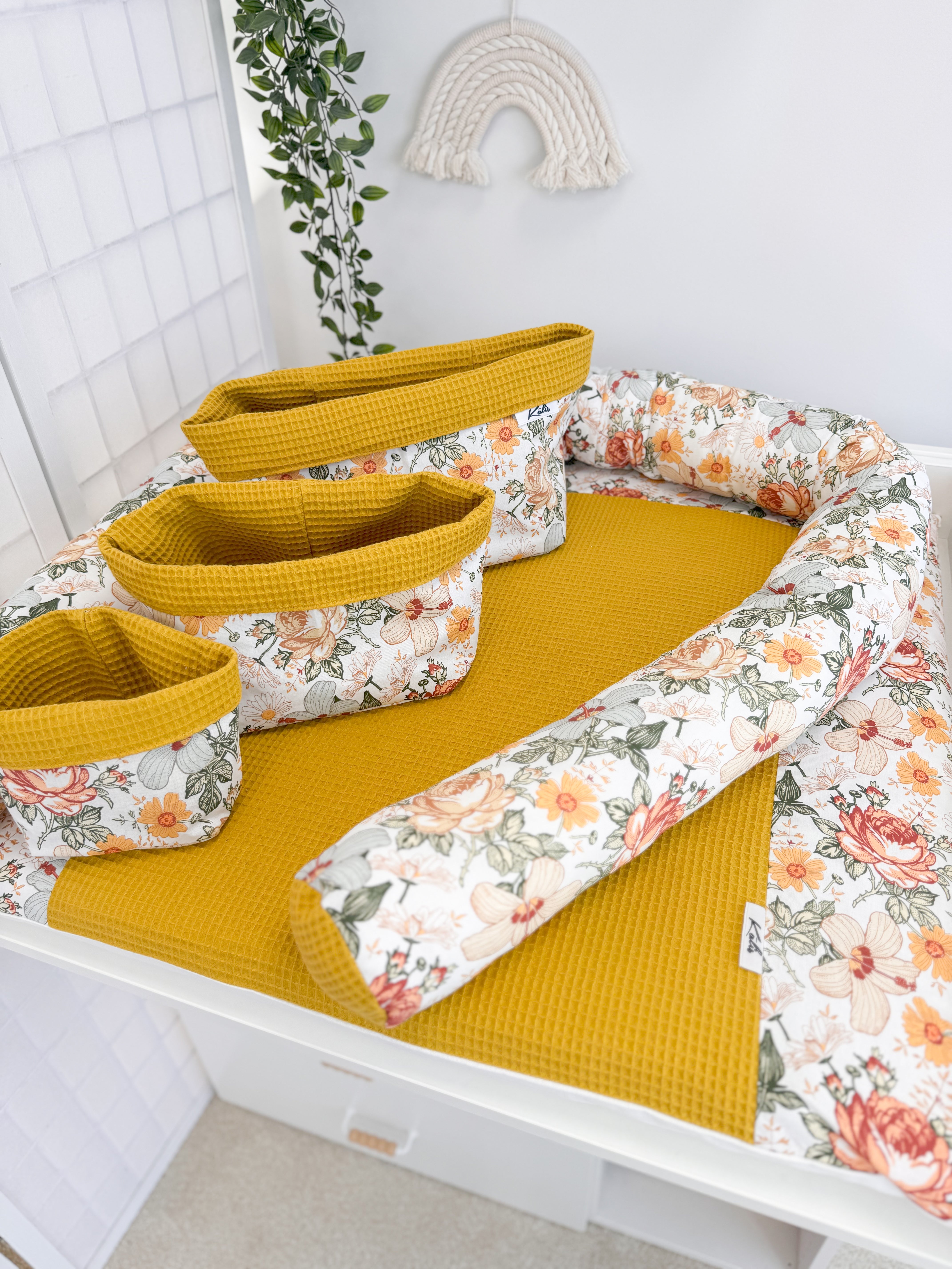 Cotton changing pad - Autumn Flowers