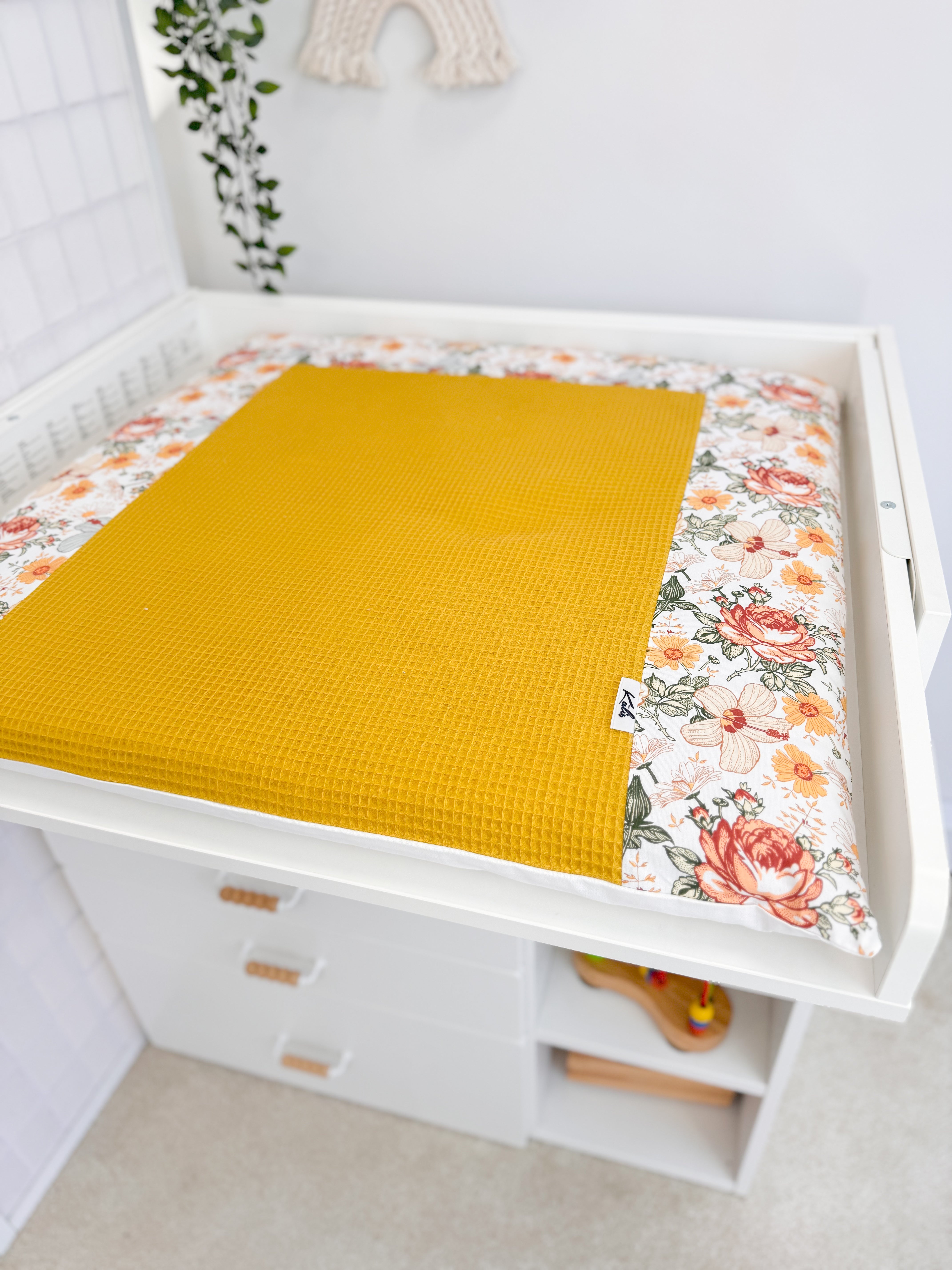 Cotton changing pad - Autumn Flowers