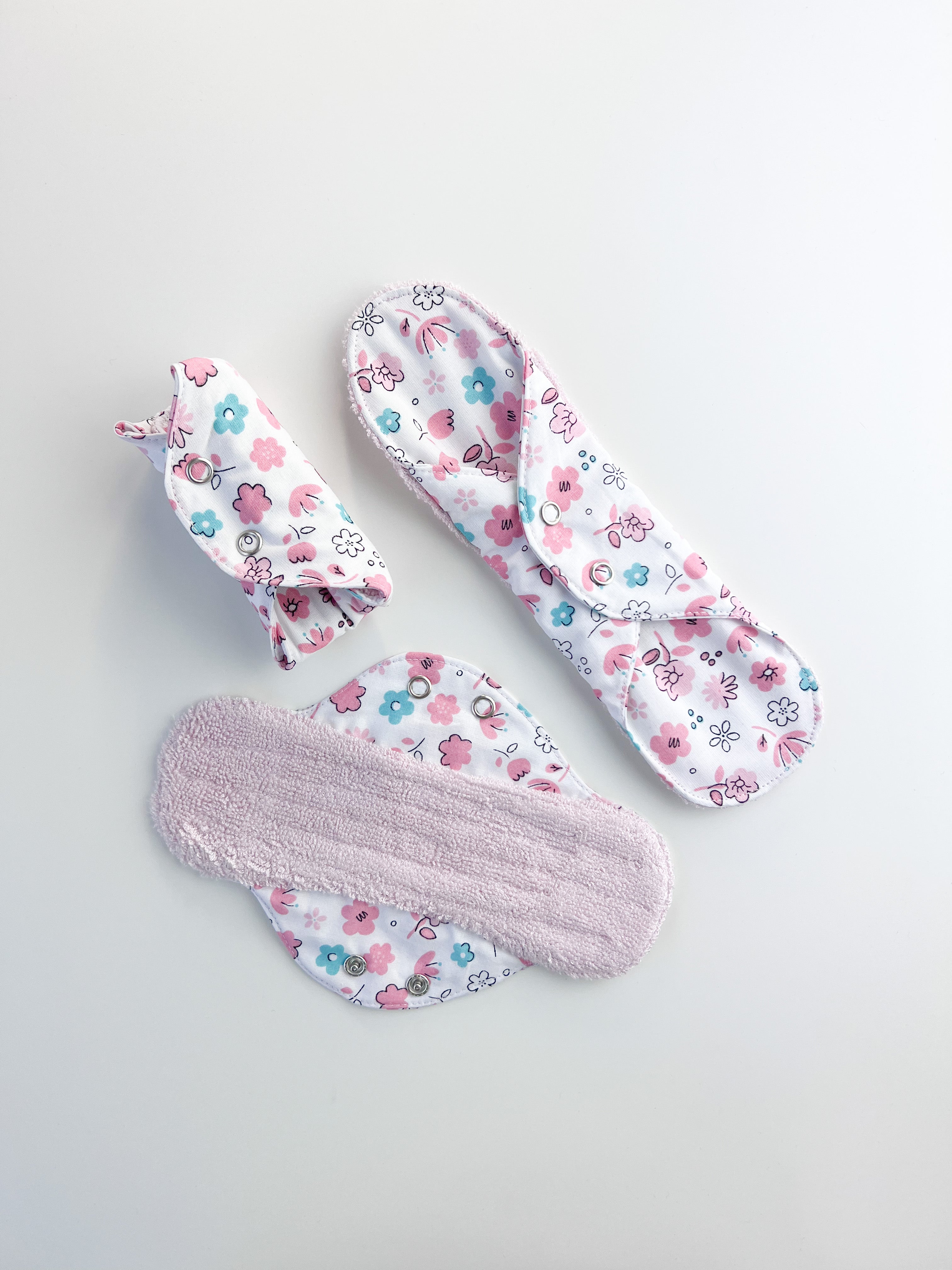 Menstrual cloth pads - Light pink