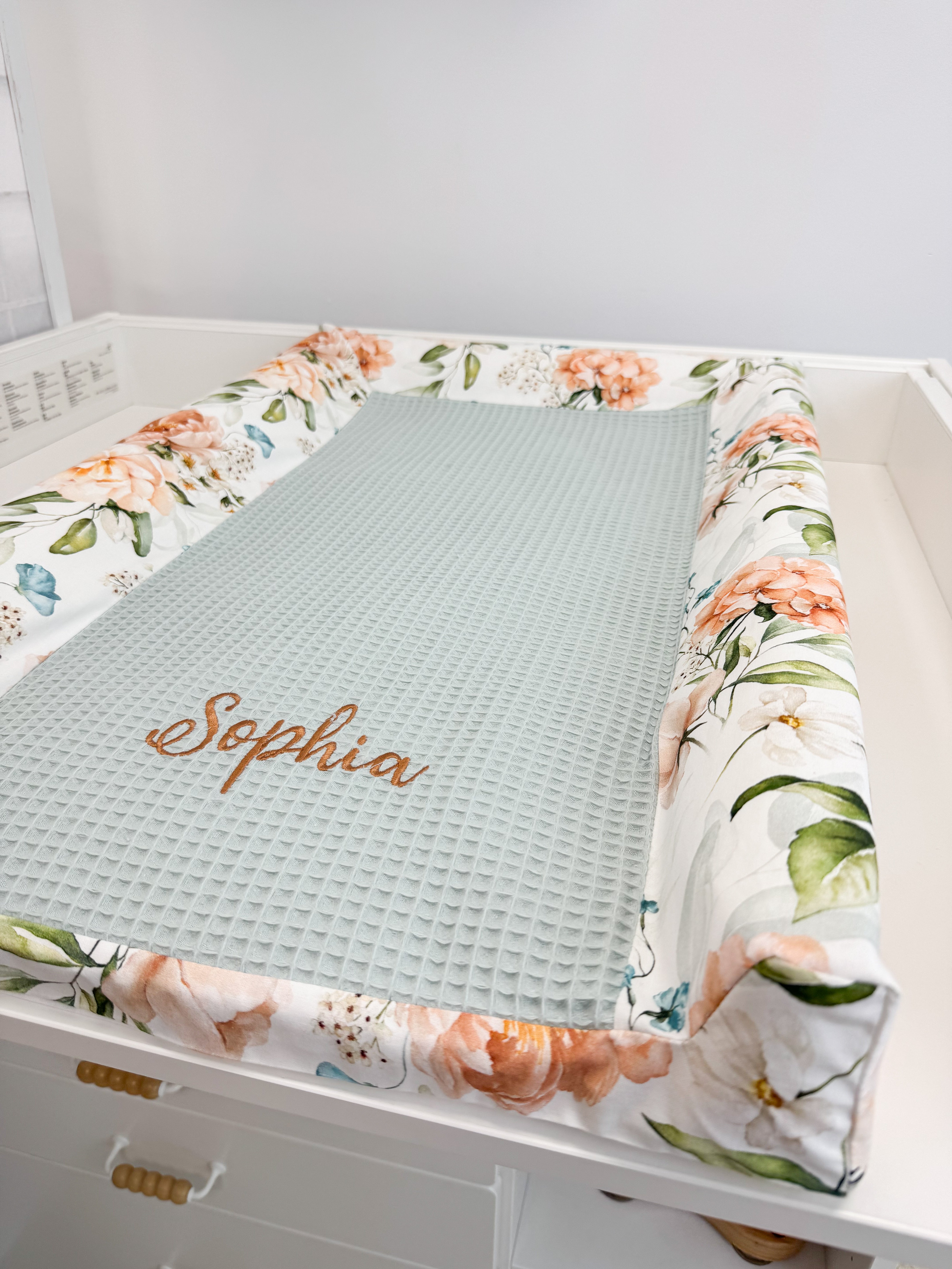 Changing pad cover - Flowers