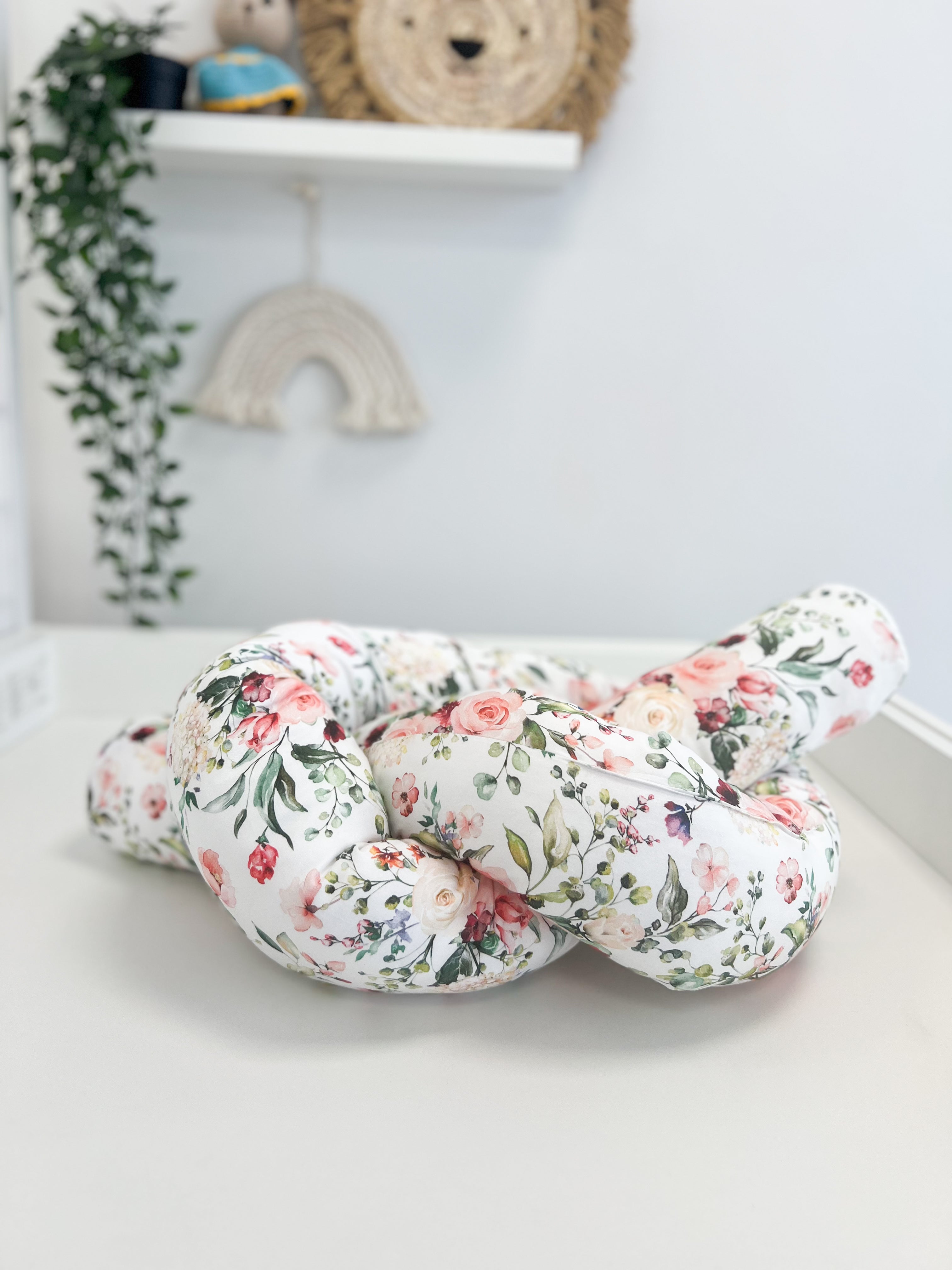 Cotton changing pad set "Flowers" 60 x 70 cm