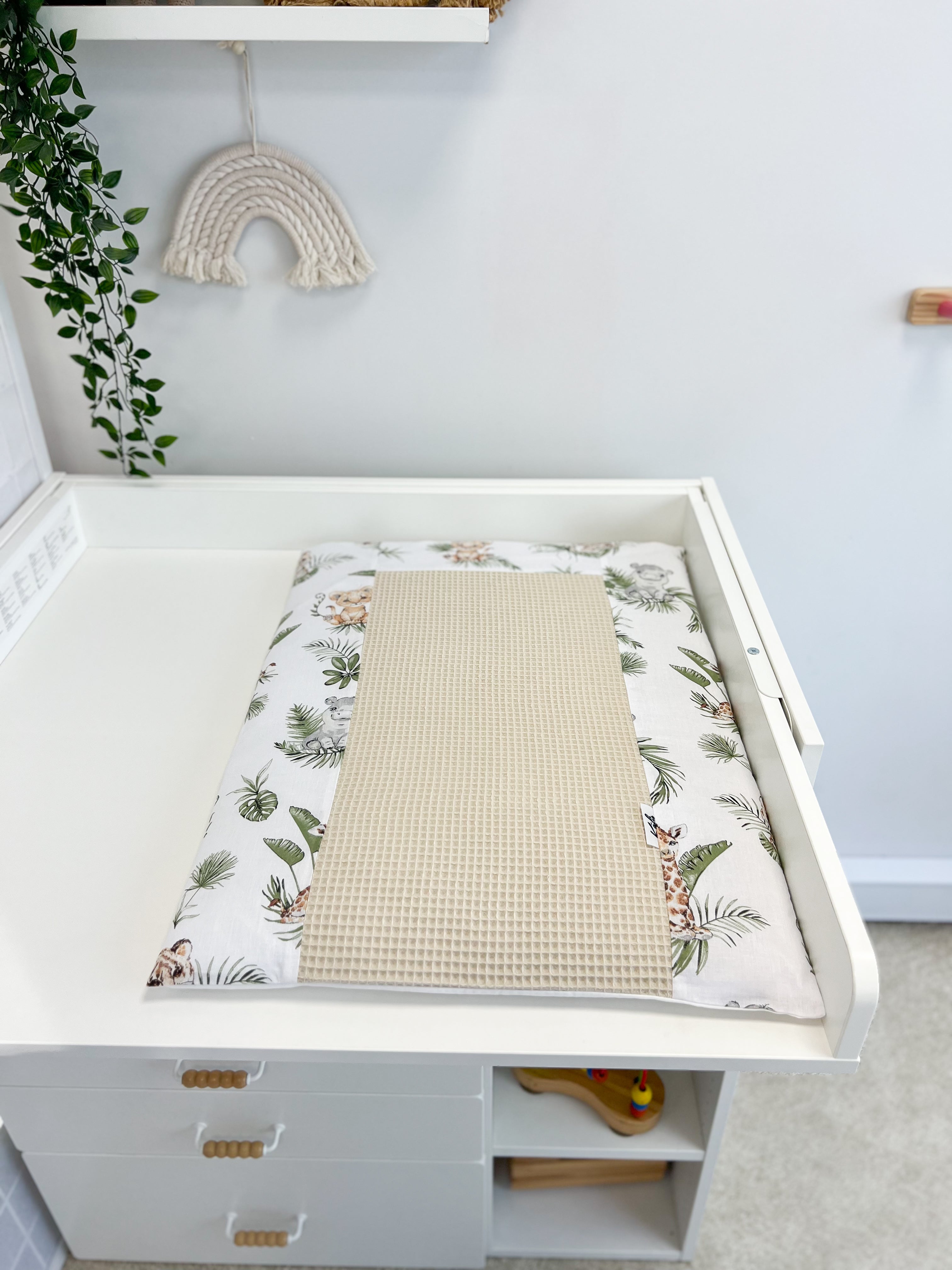 Cotton changing pad  "Safari" 50 x 70 cm