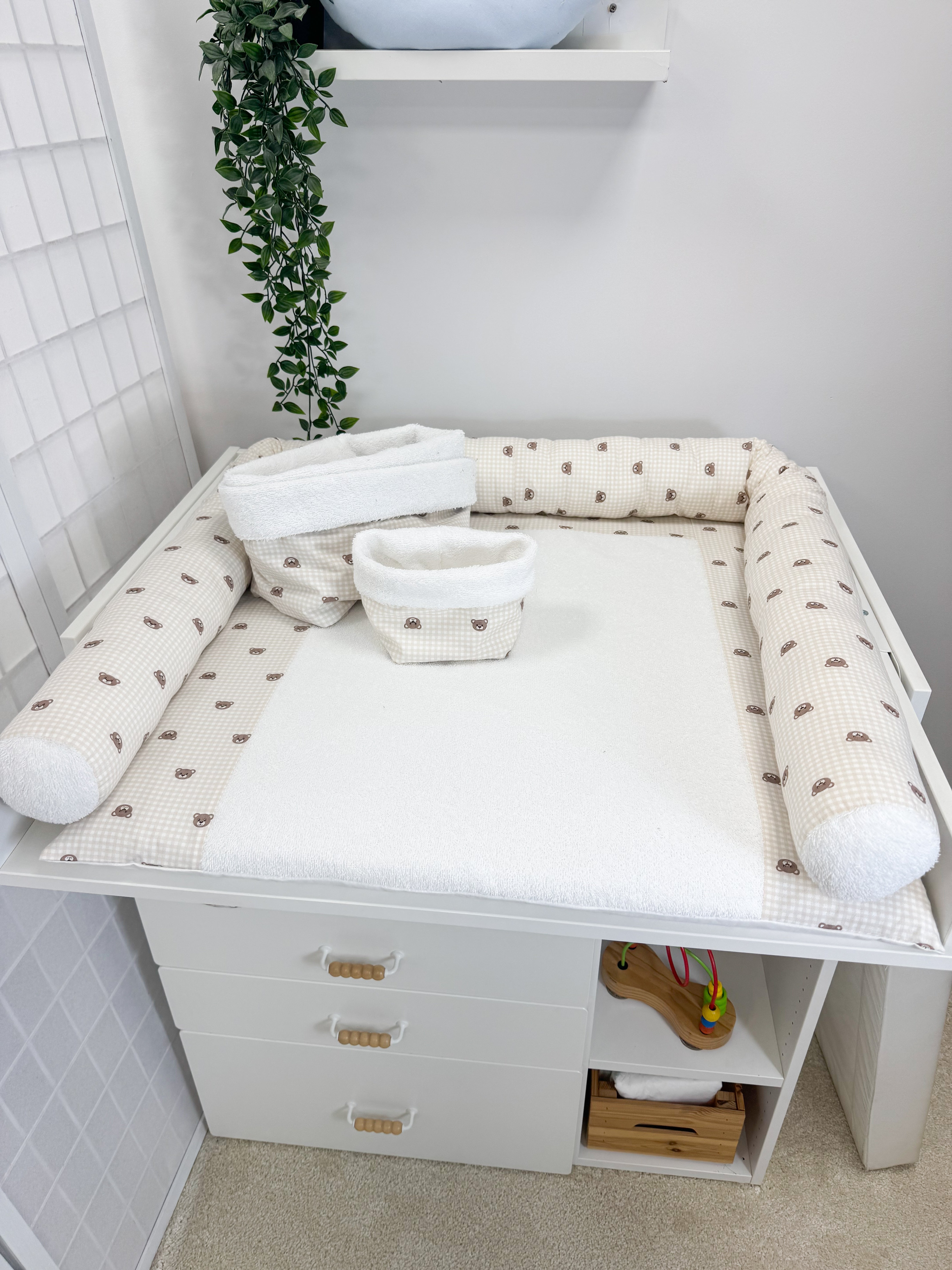 Cotton changing pad - Bears