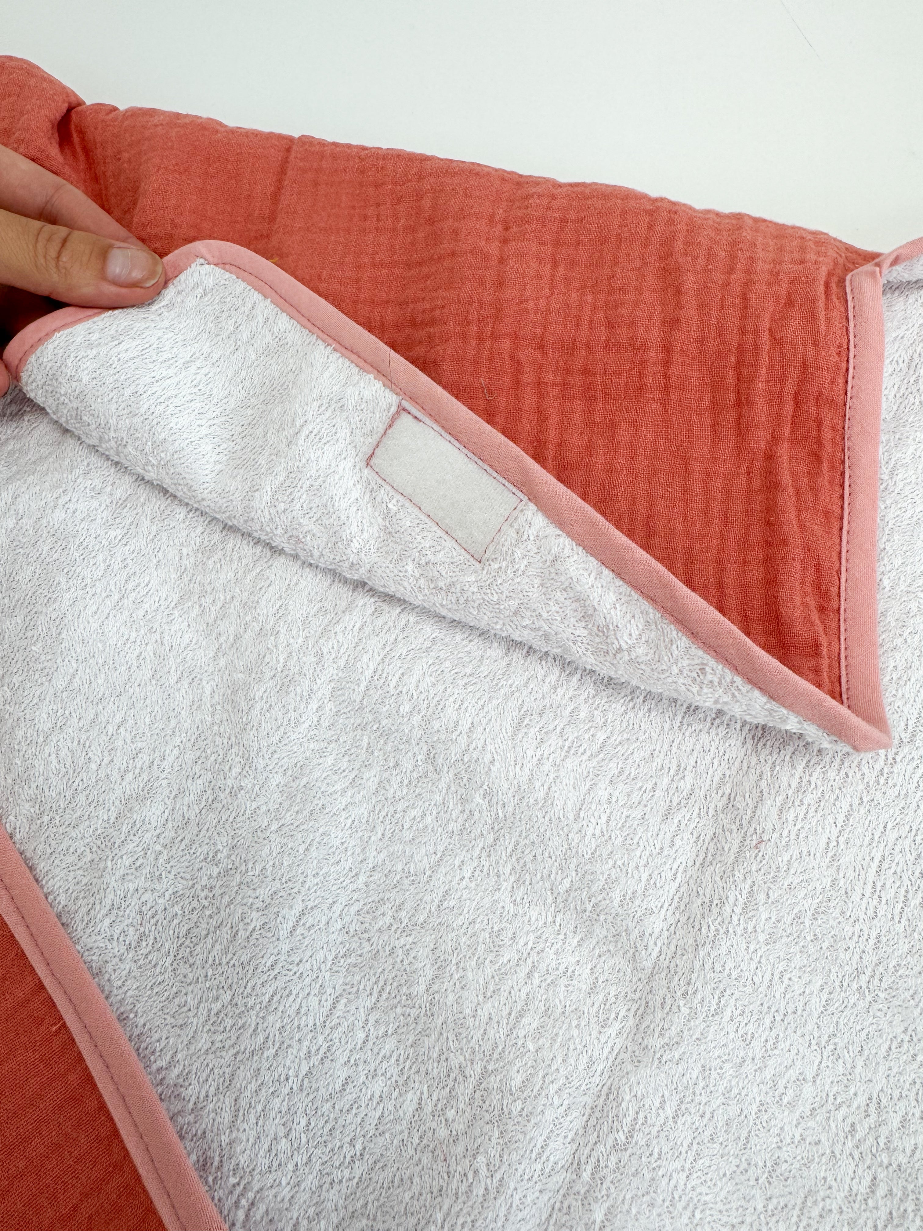 Travel changing sheet - Salmon pink