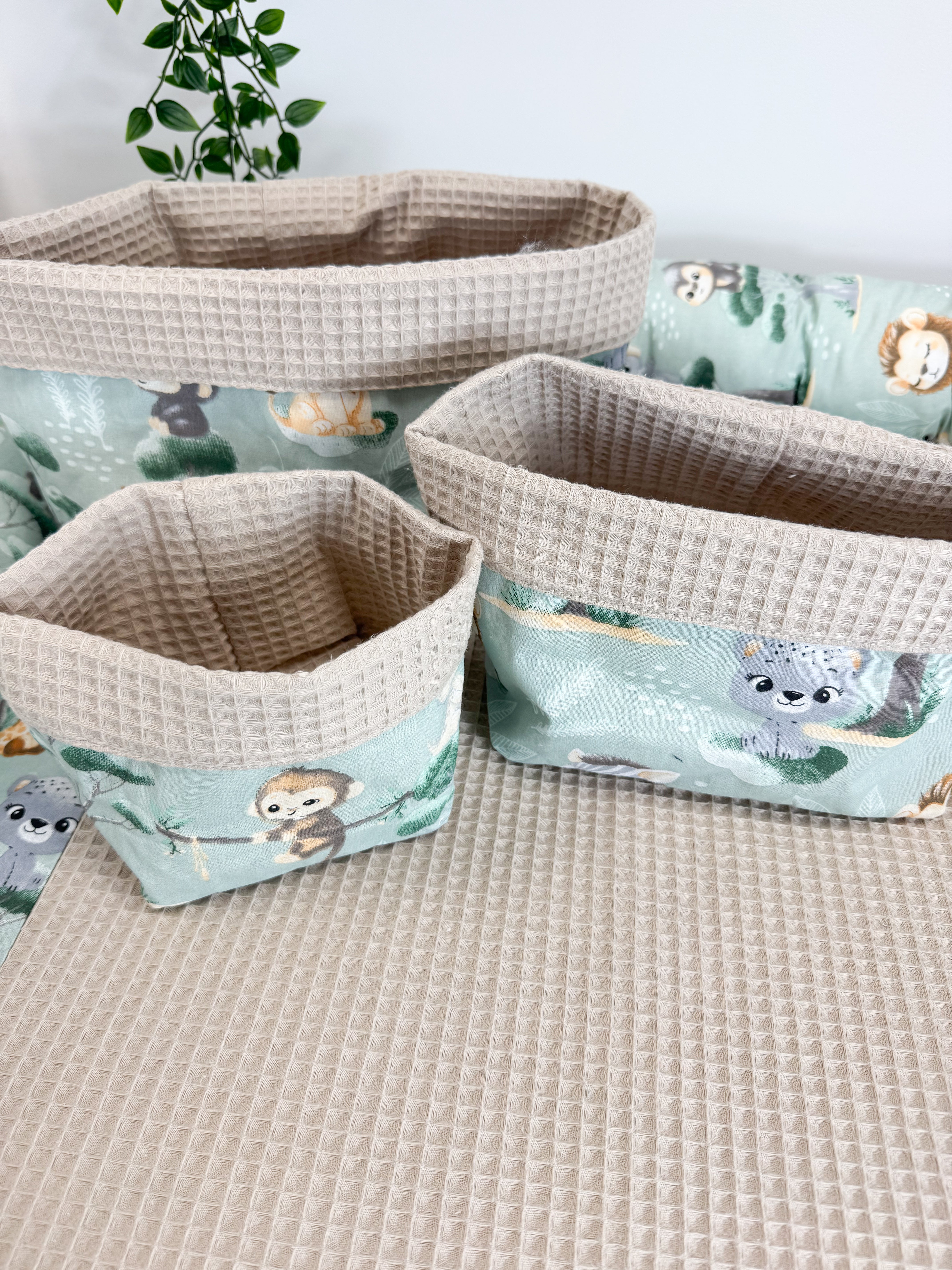 Cotton changing pad - Safari