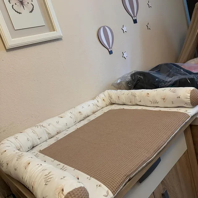 Cotton changing pad - Beige