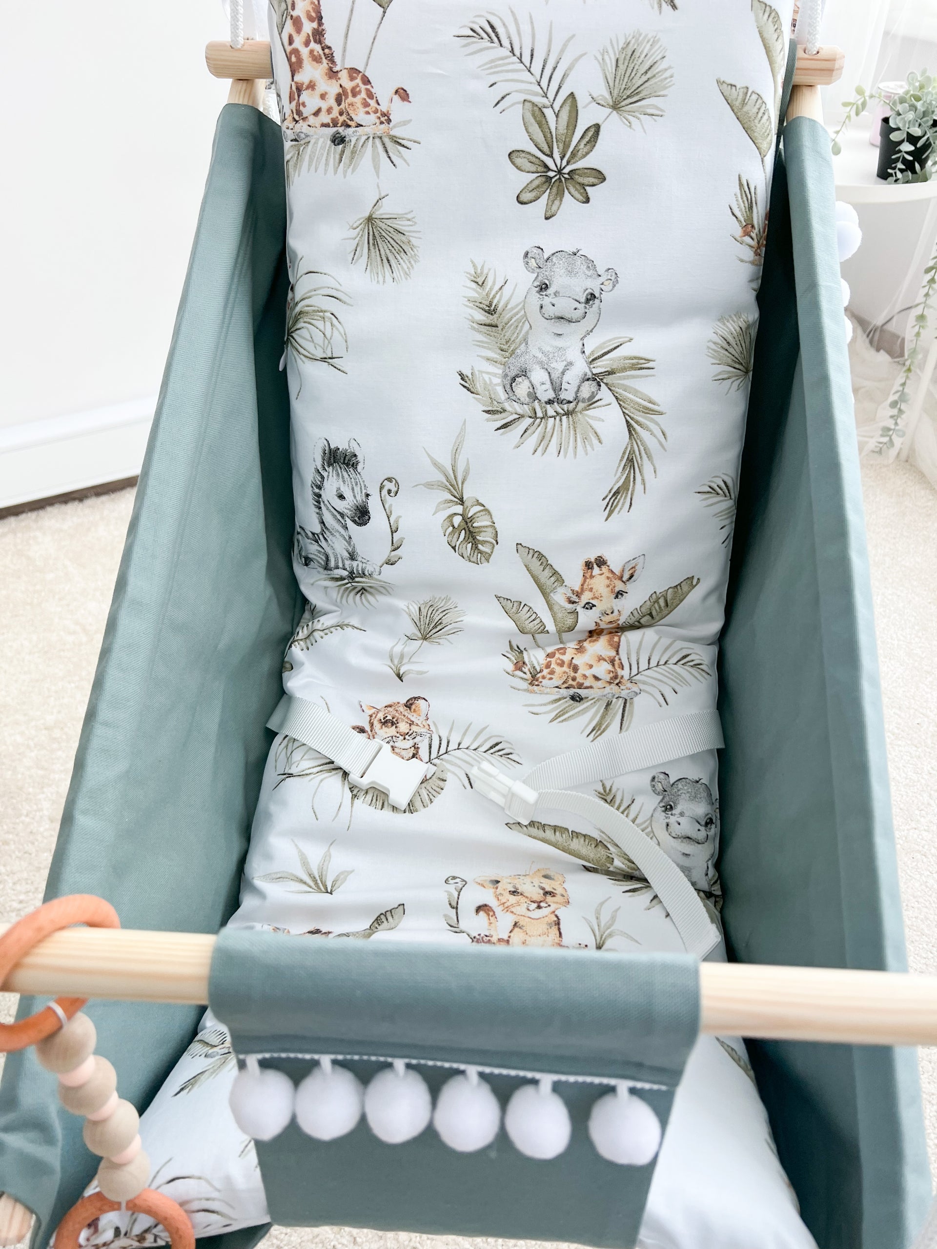 summer infant swingin safari Sage Green Hammock Baby Swing Safari – Indoor Outdoor Seat